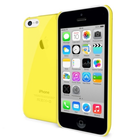 TPU pouzdro CELLY Gelskin pro Apple iPhone 5C, žluté