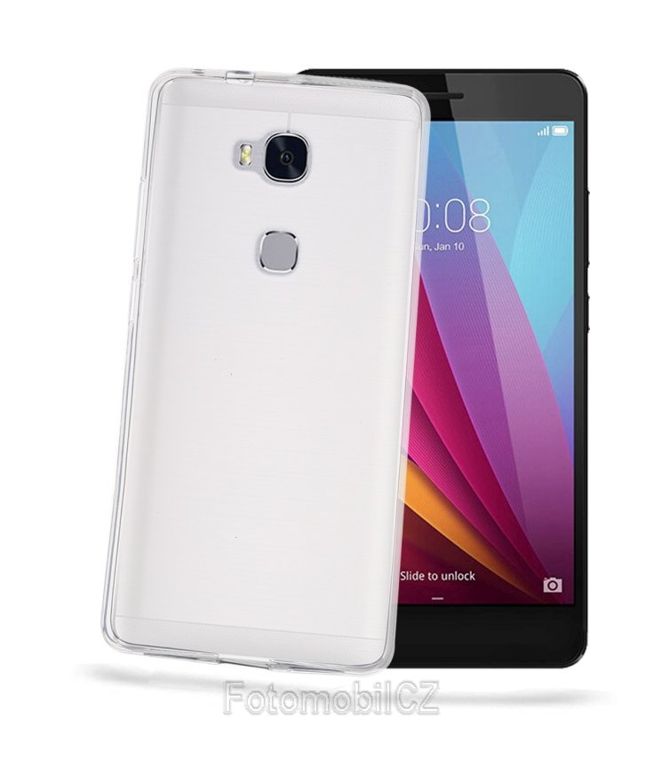 Průhledné silikonové TPU pouzdro CELLY Gelskin + ochranné sklo pro Honor 5X
