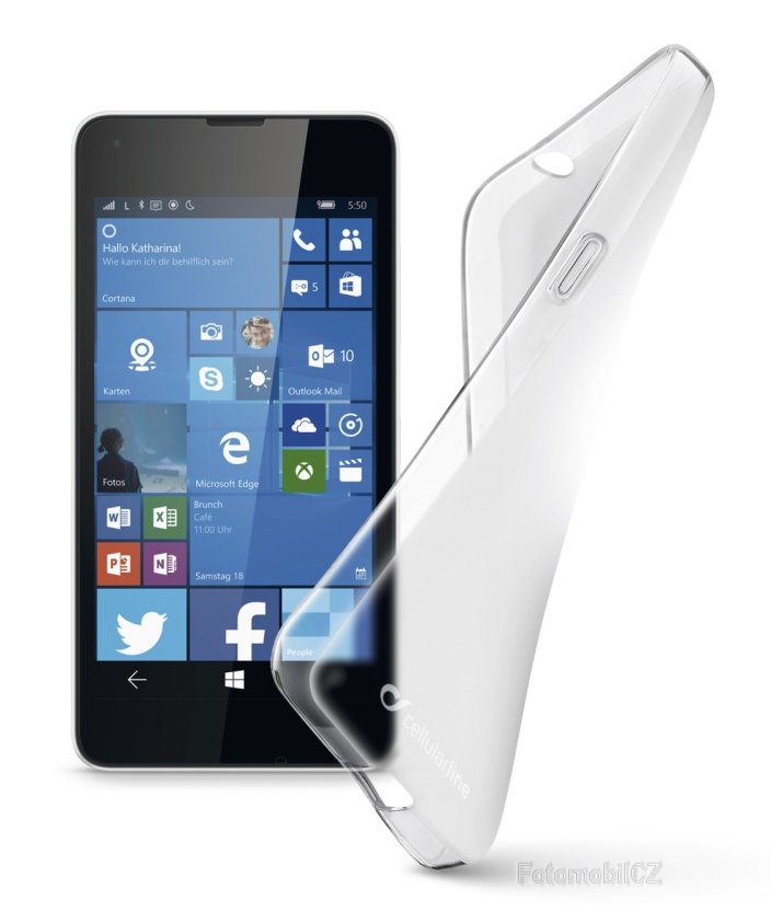 TPU silikonové pouzdro Cellularline SHAPE pro Microsoft Lumia 550