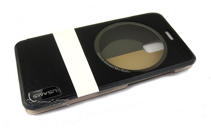 USAMS Lange S-View stojánkové pouzdro Black pro Xiaomi mi4