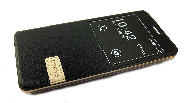 USAMS Muge S-View Pouzdro Black pro Samsung G920 Galaxy S6