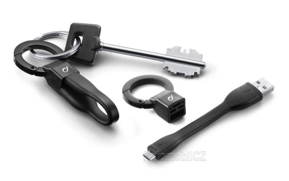 USB datový kabel FREECABLE USB KEY s přívěškem na klíče