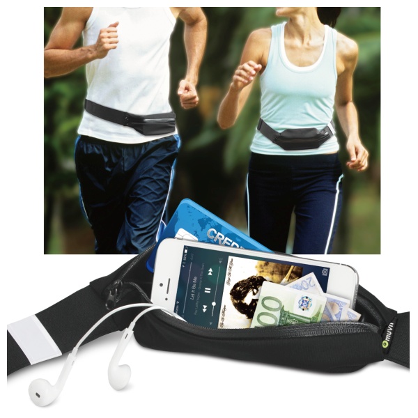 Voděodolná kapsa pro sportovní aktivity Muvit, černá