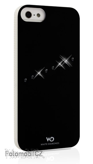 White Diamonds zadní kryt SASH pro iPhone 5 / 5S / SE, černý s krystaly Swarovski