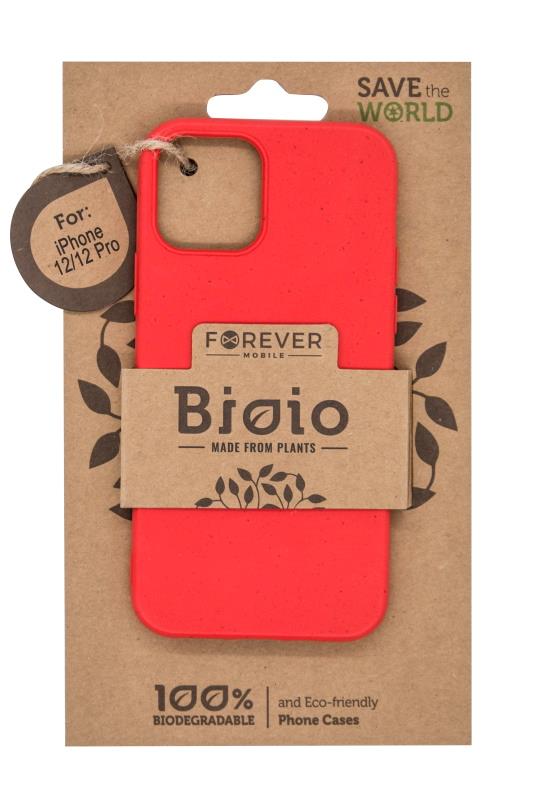 2 kusy pouzdro Forever Bioio Apple iPhone 12/iPhone 12 Pro červené
