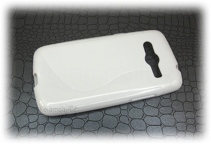 Silikonové pouzdro bílé + fólie Samsung G386 Galaxy Core LTE