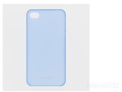 Pouzdro JEKOD PP ultratenký 0,3 mm kryt Blue + fólie pro iPhone 4 / 4S
