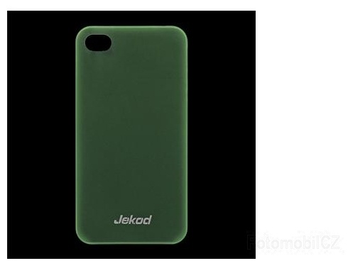 Pouzdro JEKOD PP ultratenký 0,3 mm kryt Green + fóle pro iPhone 4 / 4S