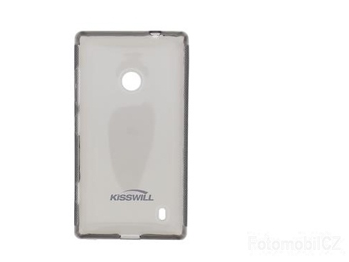 Kisswill TPU černé průhledné silikonové pouzdro pro Nokia Lumia 520