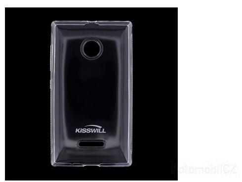 Kisswill TPU silikonové transparentní pouzdro pro Nokia Lumia 435