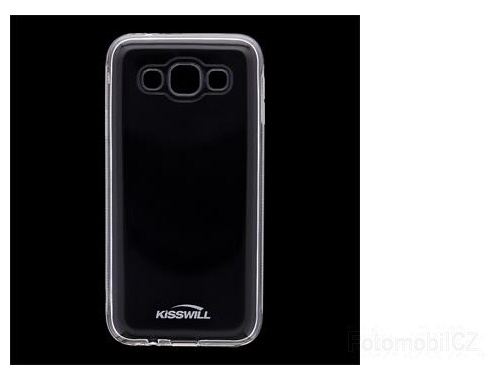 Kisswill TPU silikonové transparentní pouzdro pro Samsung E500 Galaxy E5