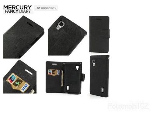 Mercury Fancy diářové Pouzdro pro Samsung G800 Galaxy S5 mini Black