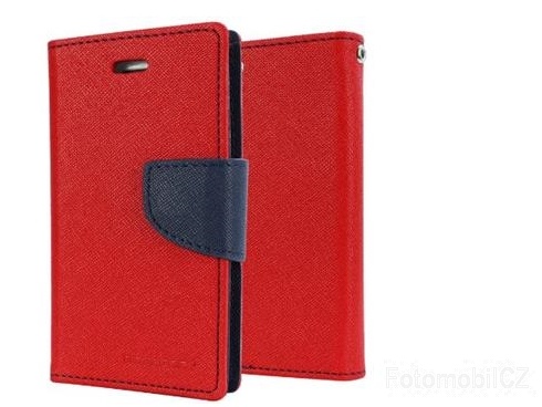 Mercury Fancy diářové Pouzdro pro Sony D5803 Xperia Z3 compact Red / Navy
