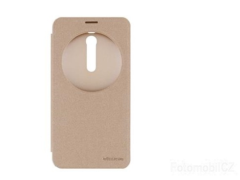 Nillkin Sparkle S-View Pouzdro GOLD zlatá barva pro ASUS Zenfone 2 ZE551ML