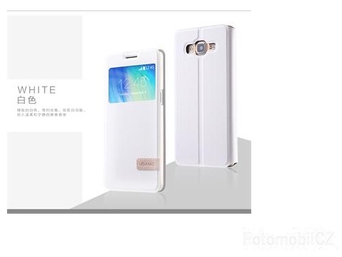 USAMS Muge S-View Pouzdro White pro Samsung Galaxy A7