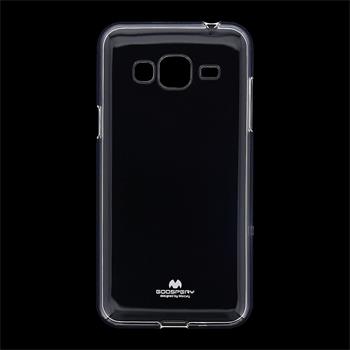 Mercury Jelly silikonové pouzdro pro Samsung J320 Galaxy J3 2016 Transparent + ochranné sklo
