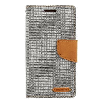 Mercury Canvas diářové Pouzdro pro Samsung G930 Galaxy S7 Grey / Camel