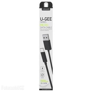 USAMS SJ039 Datový Kabel microUSB U-Gee Black