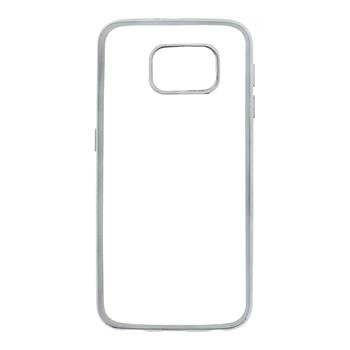 Kisswill TPU silikonové transparentní pouzdro / Grey pro Samsung G920 Galaxy S6