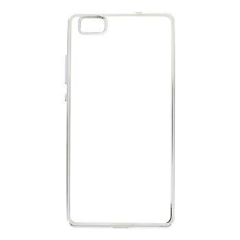 Kisswill TPU silikonové transparentní pouzdro / Silver pro Huawei Ascend P8 Lite