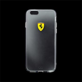 FEHCP6TR1 Ferrari Racing TPU silikonové pouzdro Transparent pro iPhone 6 / 6S