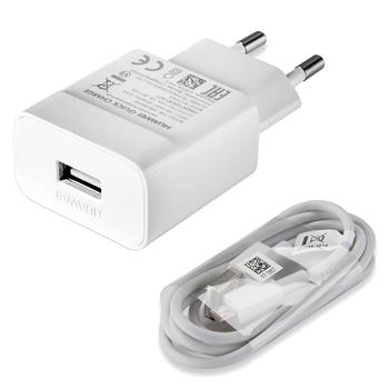 HW-059200EHQ Huawei Cestovní nabíječka + AP51 Type C Datový Kabel WHITE bílá barva (Bulk)