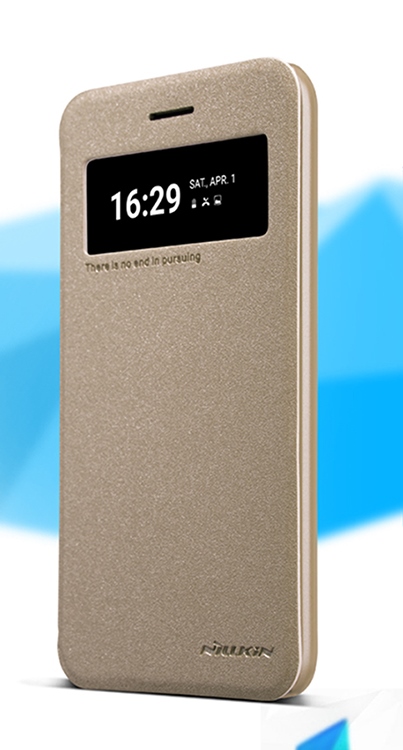 Nillkin Sparkle S-View Pouzdro GOLD zlatá barva pro LG K10 2017