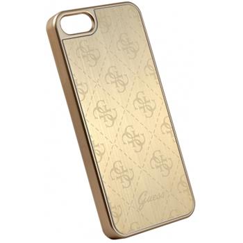 GUHCPSEMEGO Guess 4G Aluminium Pouzdro GOLD zlatá barva pro iPhone 5 / 5S / SE