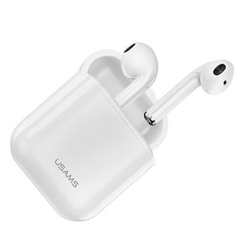 USAMS LC Dual Stereo TWS Wireless Sluchátka WHITE bílá barva