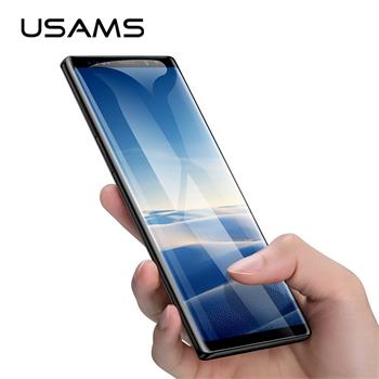 USAMS BH427 Tvrzené Sklo 0,33mm 3D Transparent pro Samsung N960 Galaxy Note 9