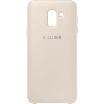 EF-PJ600CFE Samsung Dual Layer Cover GOLD zlatá barva pro Galaxy J6 2018