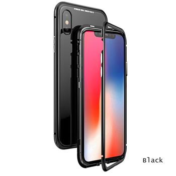 Luphie Magneto pevný kryt Glass Black pro iPhone X / XS
