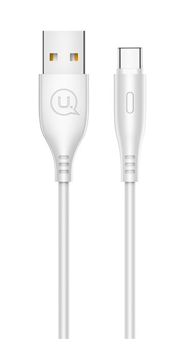 USAMS SJ267 Datový Kabel Round Type C WHITE bílá barva