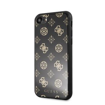 GUHCI8TGGPBK Guess Layer Glitter Peony Pouzdro pro iPhone 7 / 8 / SE 2020 / SE 2022  Black