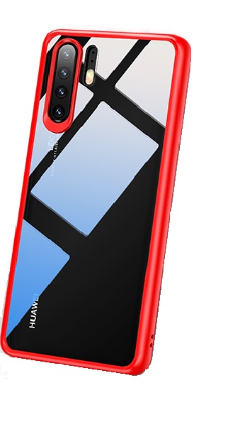 USAMS Mant Zadní Kryt pro Huawei P30 Red + ochranné sklo na displej