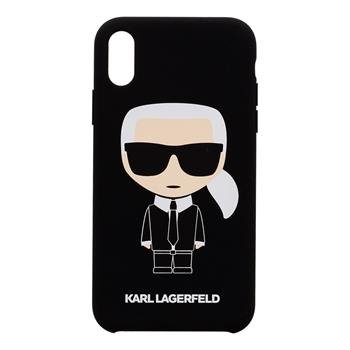 KLHCI8SLFKBK Karl Lagerfeld Full Body Silikonové Pouzdro pro iPhone 8 / SE2020 Black