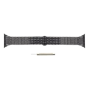 Tactical 096 Diamond Magnetický Kovový Řemínek pro iWatch 1 / 2 / 3 38mm Black (EU Blister)