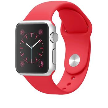 Tactical 464 Silikonový Řemínek pro Apple Watch 1 / 2 / 3 / 4 / 5 / 6 / SE 38 / 40mm Red