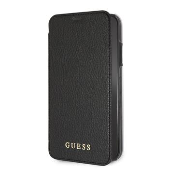 GUFLBKI61IGLBK Guess PU Leather knížkové pouzdro Iridescent Black pro iPhone XR