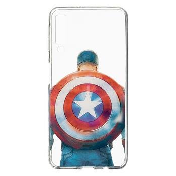 MARVEL Captain America 002 Zadní Kryt Transparent pro Samsung Galaxy A50 A505