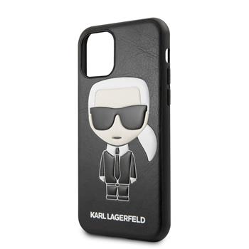 KLHCN61IKPUBK Karl Lagerfeld Embossed Kryt pro iPhone 11 Black