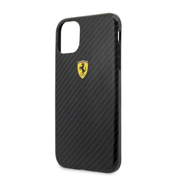 FESPCHCN61CBBK Ferrari Printed Carbon Kryt pro iPhone 11 Black