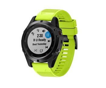 Tactical 684 Silikonový Řemínek pro Garmin Fenix 5X / 6X QuickFit 26mm Lime