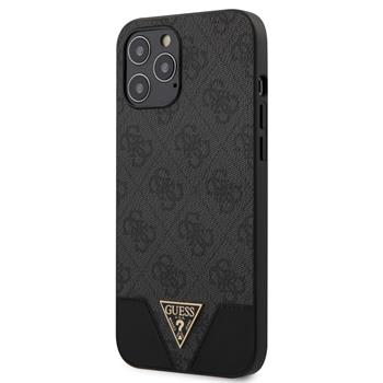 GUHCP12LPU4GHBK Guess 4G Triangle Zadní Kryt pro iPhone 12 Pro Max 6.7 Grey