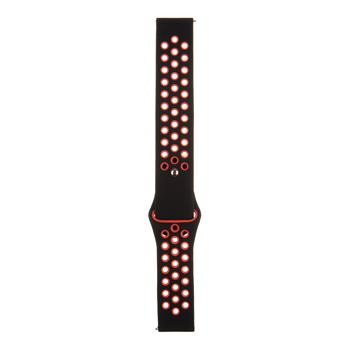 Tactical 711 Double Silikonový Řemínek 22mm Black / Red