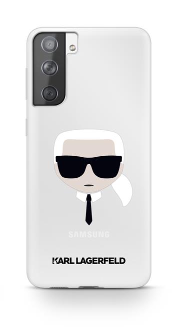 KLHCS21MKTR Karl Lagerfeld PC / TPU Head Kryt pro Samsung Galaxy S21+ Transparent