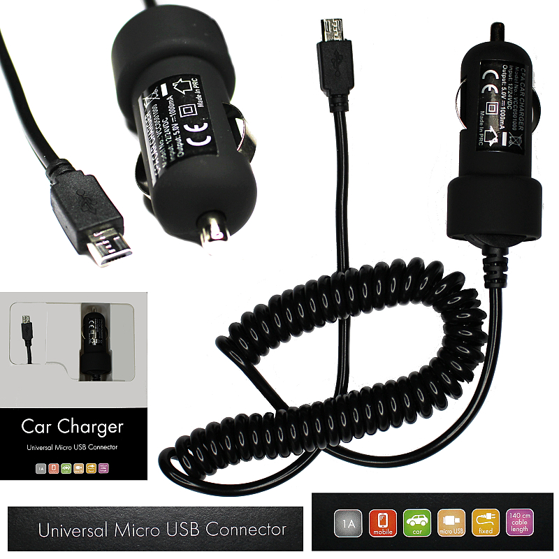 CL nabíječka 1A micro USB do auta