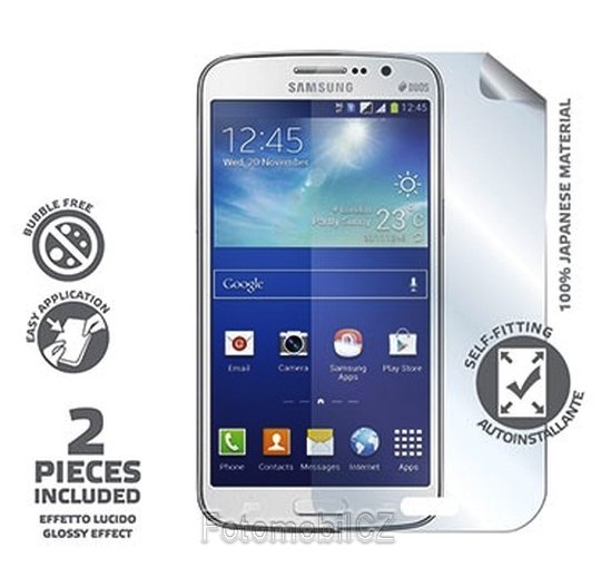 2 kusy prémiová ochranná fólie displeje CELLY pro Samsung G7105 Galaxy Grand 2, lesklá