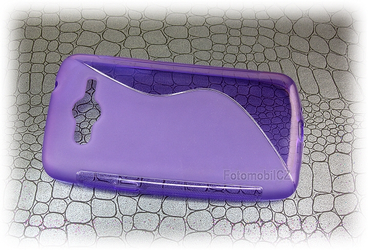 Silikonové pouzdro fialové + fólie Samsung G386 Galaxy Core LTE