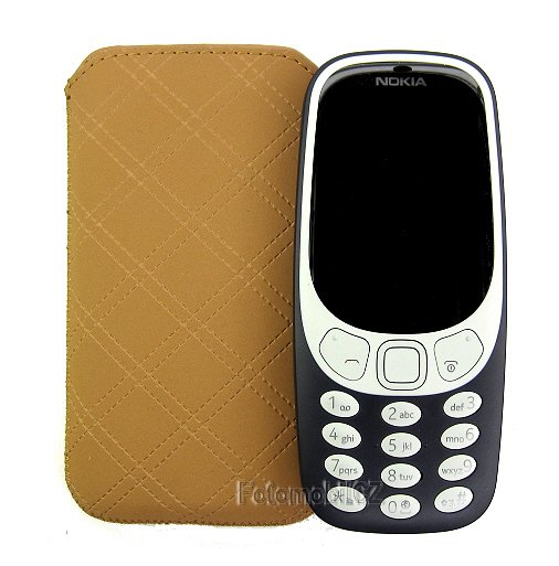 Ksix pouzdro svislé TUX DIAMOND hnědé (do 120 x 64 x 10 mm) pro Nokia 3310 2017